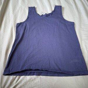 Vintage Purple Blue Canvas Tank Top Physical Attraction Size Large USA